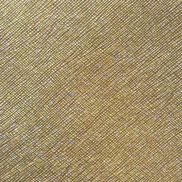 Henri Bendel New York West 57th Metallic Gold Saffiano Leather Cosmetic Clutch - Picture 13 of 13